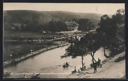 AK Constantinople, Promenade et Kiosque Imperial auc Eaux douces