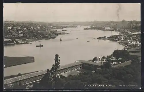 AK Constantinople, Vue de la Corne d`or, Panorama mit dem goldenen Horn