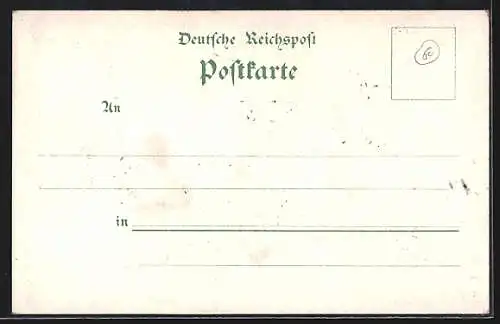 Lithographie Hannover, Ständehaus, Königswotherplatz und Herrenhäuser-Allee
