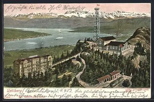 AK Uetliberg, Totalansicht aus der Vogelschau