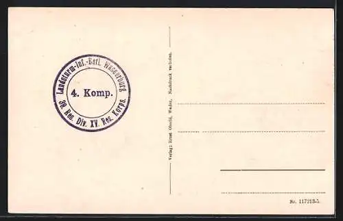 AK Provenchères, Kriegsschauplatz 1914-16, Teilansicht mit Strassenpartie und Kirche