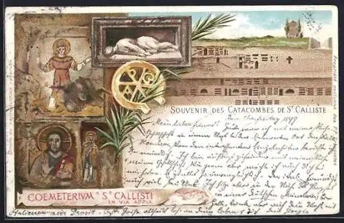 Künstler-AK Roma, Coemeterium S. Callisti in via Appia