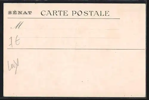 AK Luxembourg, Banquet au President Wilson le 201-1-1919, Aspect de la tanle dressee dans la salle des Conferences