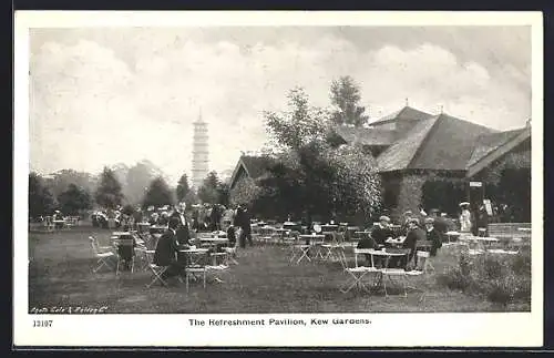 AK London, The Refreshment Pavilion, Kew Gardens