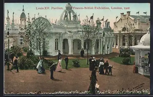 AK London, Franco-British Exhibition 1908, Louis XV. Pavilion, Ausstellung