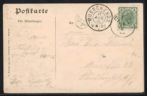 AK Erl-Schwaigen /Innthal, Teilansicht mit Ruine