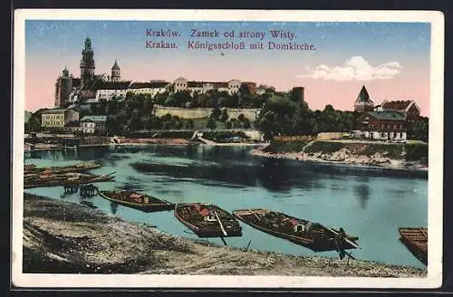 AK Krakau-Krakow, Königschloss mit Domkirche
