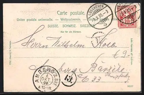 AK Goeschenen, Tunnel der Gotthardbahn