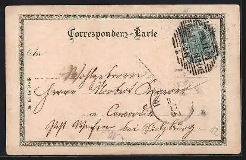 Passepartout-Lithographie Wien I, Rotunde, Votivkirche, Graben & Karlskirche