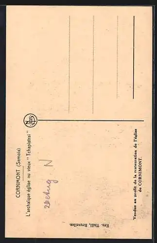 AK Cornimont /Semois, L`archaique église au vieux Tchapistrai