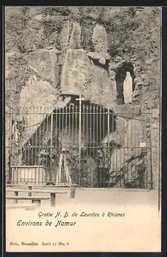 AK Namur, Grotte N. D. de Lourdes à Rhisnes