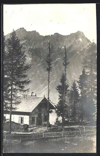 AK Schwaz, Gasthaus Rodelhütte Grafenast v. Toni Unterlechner
