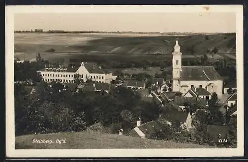 AK Steinberg /Bgld., Ortsansicht vom Berg aus
