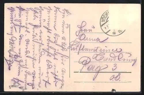 AK Nöchling, Blick zur Kirche im Ort