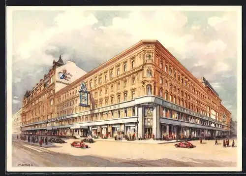 AK Wien, Modekaufhaus A. Herzmansky, Mariahilferstrasse 26-30