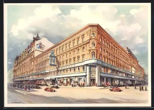 AK Wien, Modekaufhaus A. Herzmansky, Mariahilferstrasse 26-30