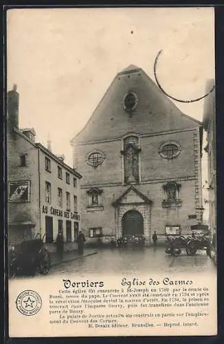 AK Verviers, Eglise des Carmes