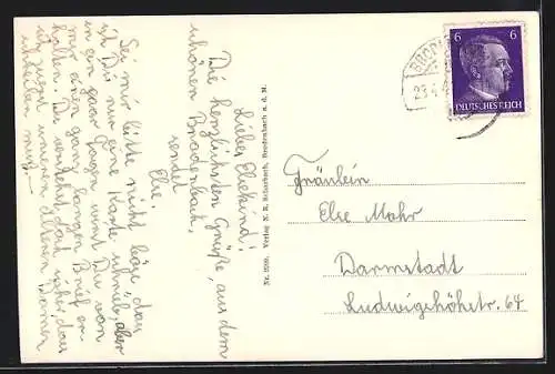 AK Brodenbach a. d. Mosel, Ortsansicht mit Flusspartie