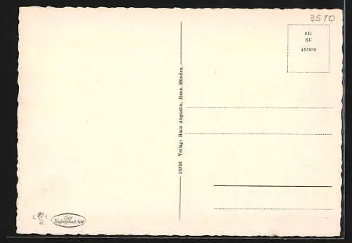 AK Hann. Münden, Ortsansicht mit Weserpartie