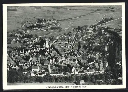 AK Dinkelsbühl, Flugzeugaufnahme der Stadt