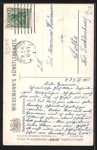 Künstler-AK Osnabrück, Vitischanze
