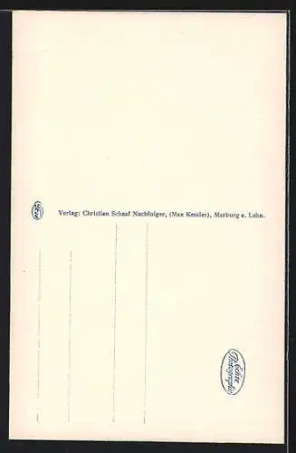 AK Marburg a. Lahn, Schloss und lutherischer Kirchhof