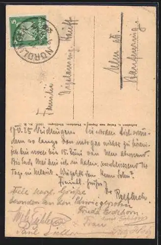 AK Nördlingen, Gerberhäuser aus der Vogelschau
