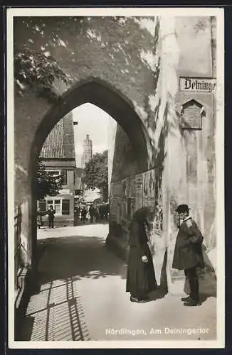 AK Nördlingen, am Deiningertor