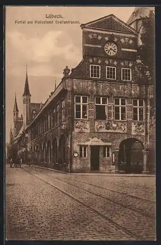 AK Lübeck, Portal am Polizeiamt Breitestrasse