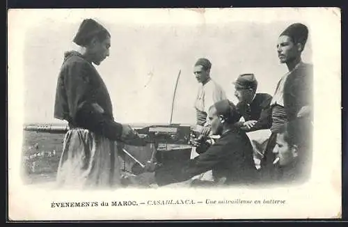 AK Casablanca, Une mitrailleuse en batterie