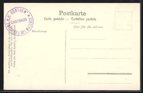 AK Salzburg, Blick vom Dürrnberg