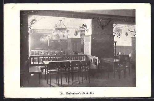 AK Wien, Gasthaus St. Hubertus-Volkskeller, Mariahilferstrasse 49