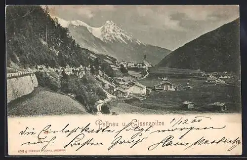 AK Pettneu, Panorama mit Eisenspitze