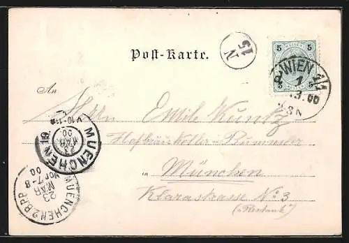 AK Wien, Wiener Rathhaus-Keller, Innenansicht