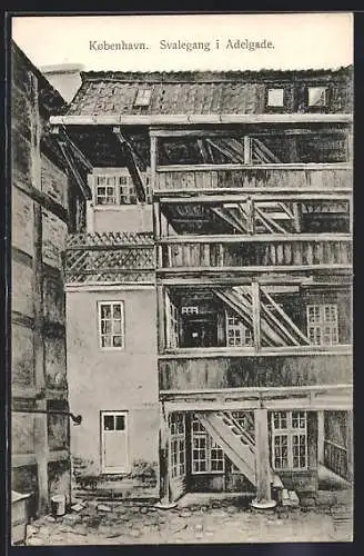 AK Kobenhavn, Svalegang i. Adelgade