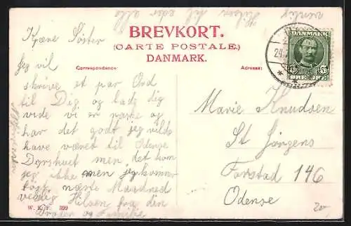 AK Orbaekslunde, Anwesen mit Glockenturm