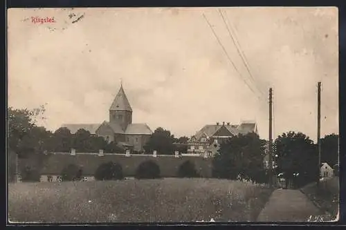 AK Ringsted, Ortsansicht mit Landstrasse