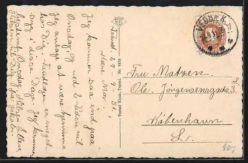 AK Trorod, Strassenpartie mit Fahrradfahrern