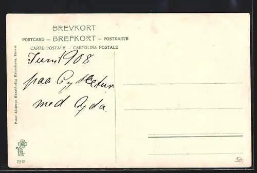 AK Sletten, Strassenpartie mit Anwohnern