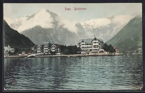 AK Balholmen /Sogn, Ortsansicht mit Fjord