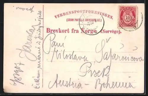 AK Balholmen /Sogn, Ortsansicht mit Fjord