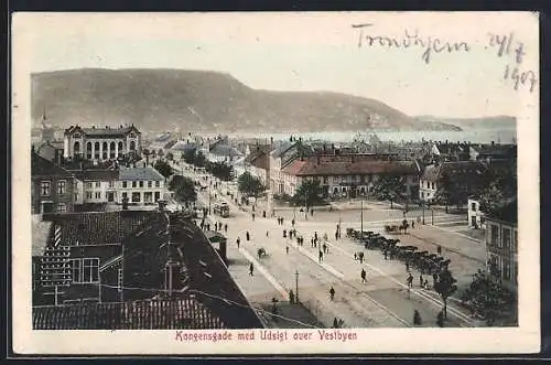 AK Trondhejm, Kongensgade med Udsigt over Vestbyen