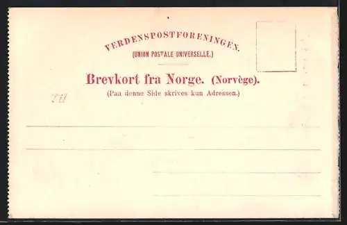 AK Tromsö, Ortsansicht mit Berg