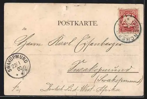 AK München, Prinzregententheater mit Vorplatz