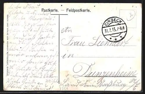 AK Einbeck, Blick auf das Rathaus