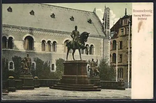 AK Braunschweig, Herzog Wilhelm-Denkmal