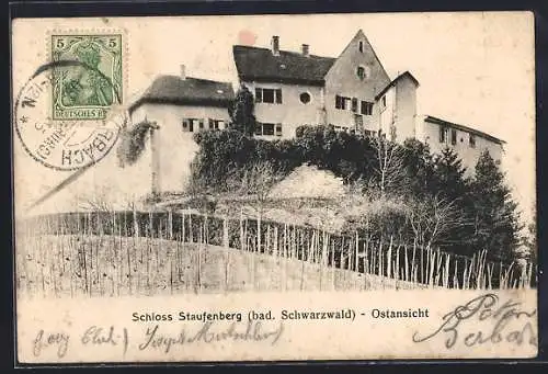 AK Staufenberg / Baden, Ostansicht des Schlosses