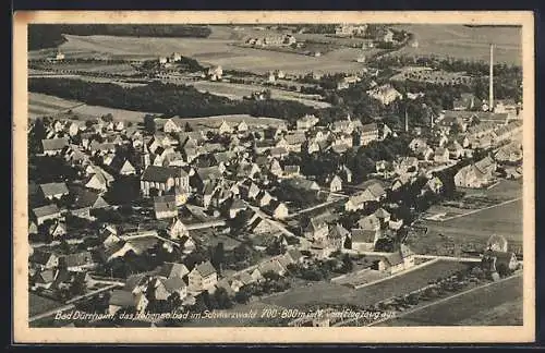 AK Bad Dürrheim /Schwarzwald, Ortsansicht vom Flugzeug aus