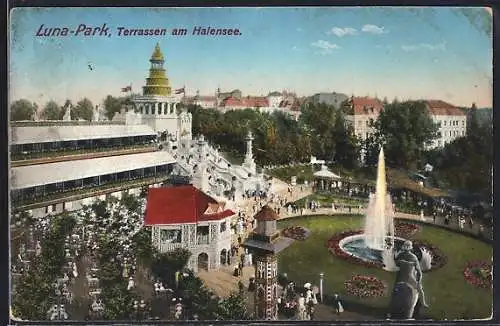 AK Berlin-Halensee, Blick auf den Luna-Park