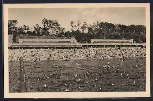 AK Berlin, Blick auf das Strandbad Wannsee